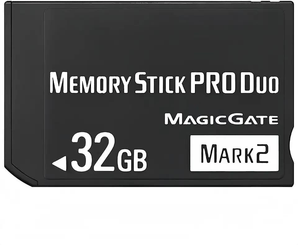 Original 32GB Memory Stick Pro Duo Mark2 -Compatible with PSP 1000 2000 3000 and Camera Accessories Storage Card - High Speed