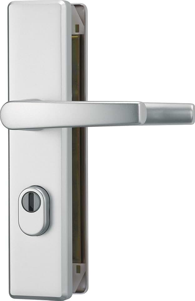 ABUS Tür-Schutzbeschlag KLZS714 mit Zylinderschutz - Aluminium, Eckig