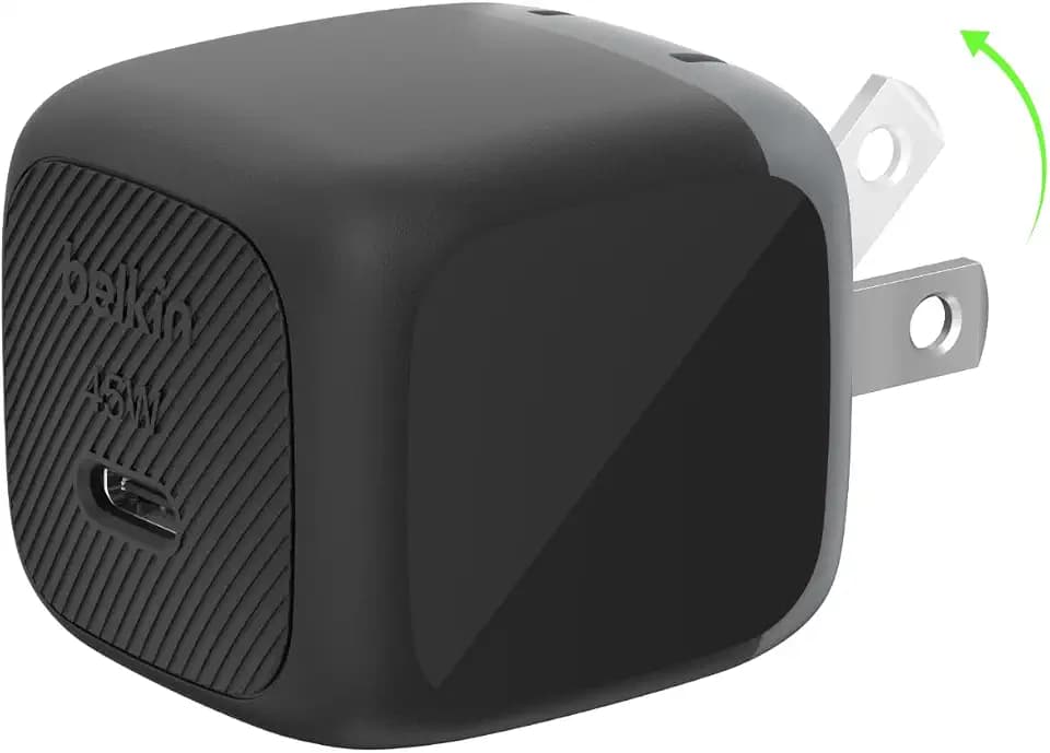 Belkin 45W Compact USB C Charger Block, Fast Charging for Travel