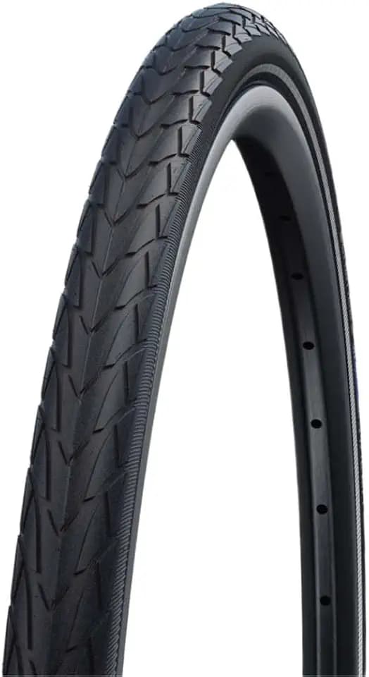 Schwalbe Marathon Racer - Performance Line Drahtreifen Fahrradreifen, Black/Reflex, 28 x 1.50