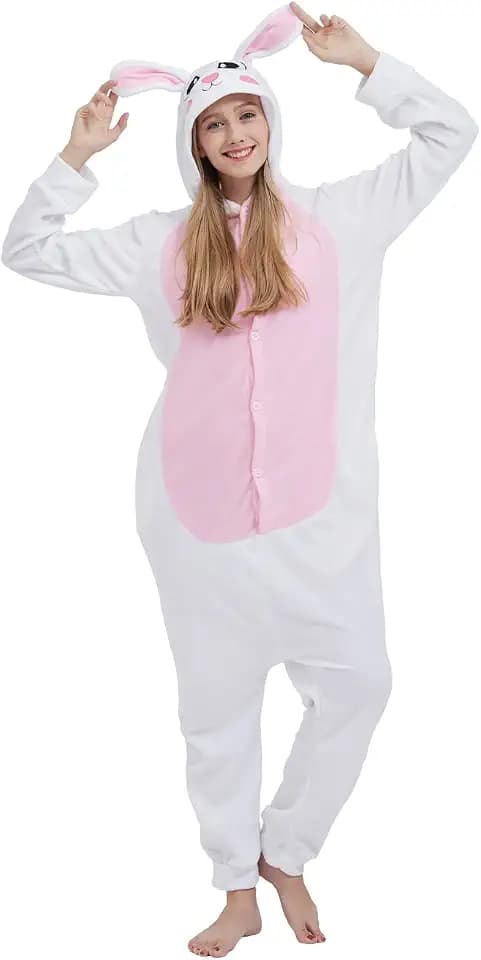 SimZoo Unisex-Hauskleidung Einteilige Cosplay-Kostüm, Nachtwäsche Tier-Einteiler-Pyjama für Erwachsene, Herren und Damen