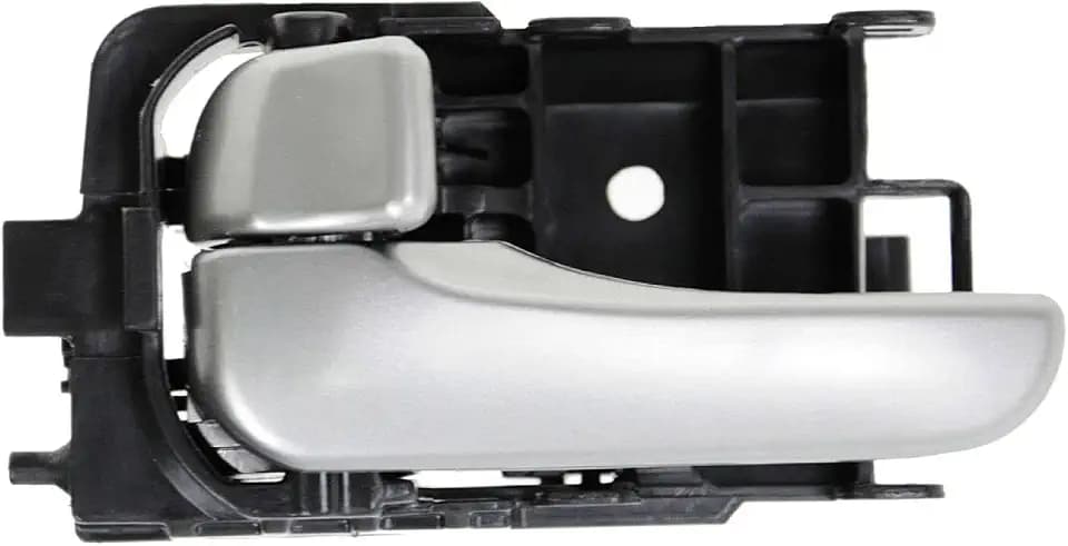 TRQ Rear Left Interior Door Handle Silver Drivers Side