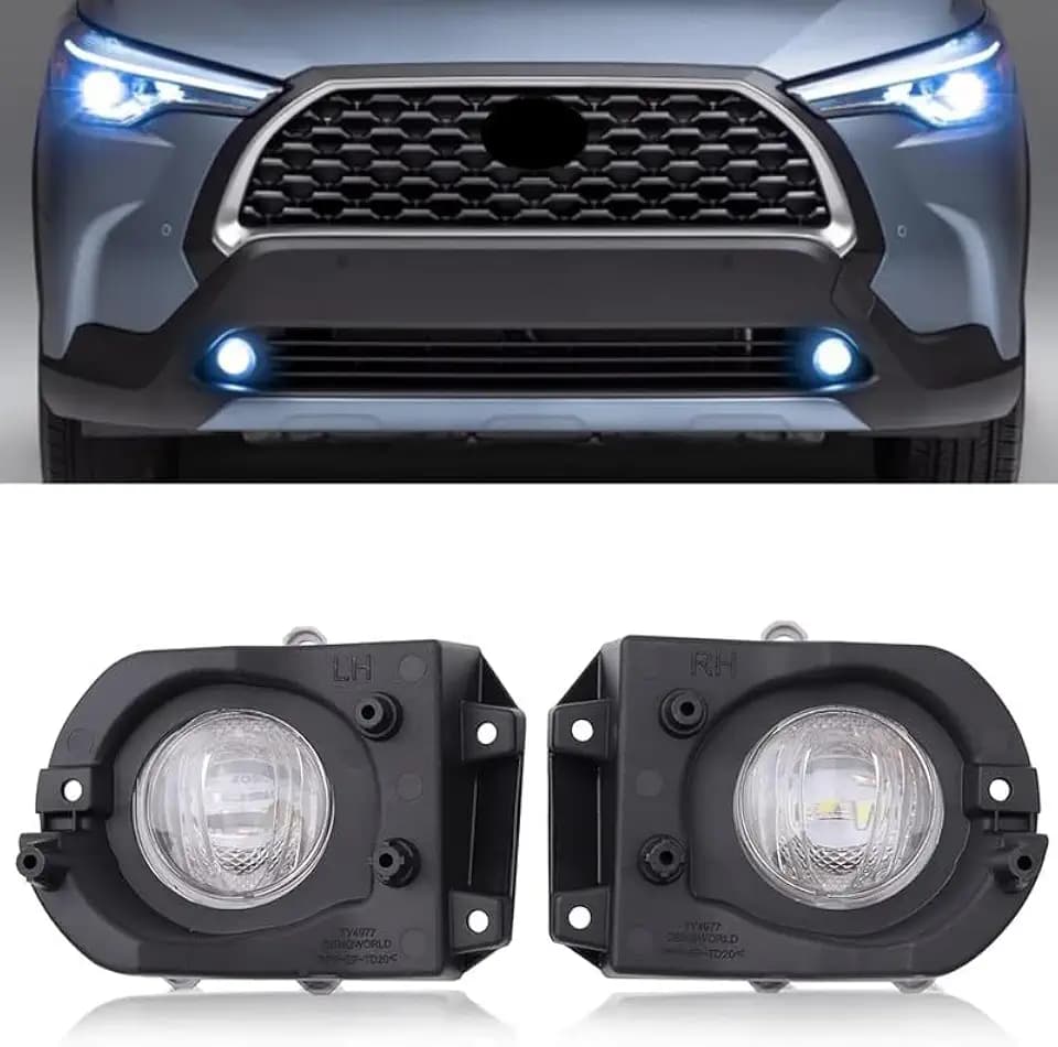 Front Bumper Fog Light Lamps Kit LED Fit for Corolla Cross