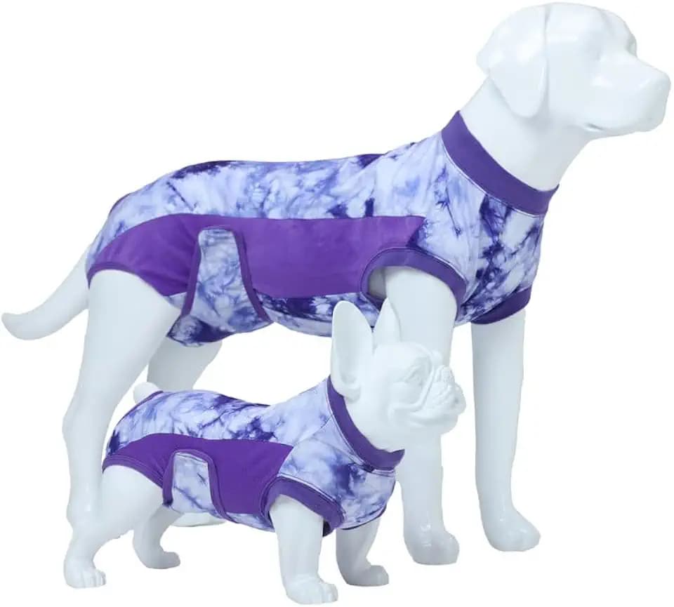 Recovery Suit for Female & Male Dogs After Surgery, Breathable Dog Onesie Cone Alternative, Anti-Licking Surgical Suit for Spay Neuter Wounds