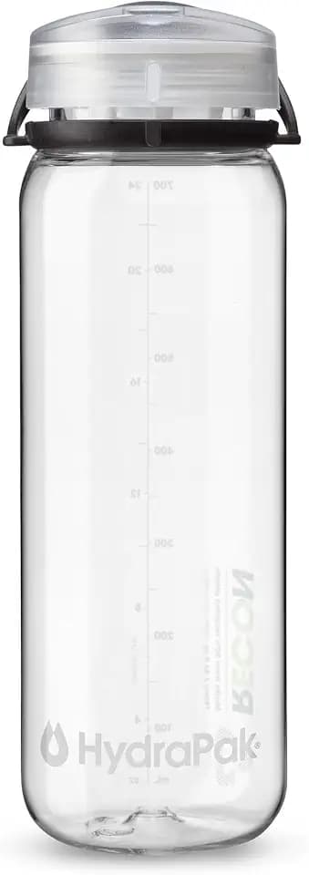 HydraPak Recon Twist & Sip - Wide Mouth Recycled Plastic Water Bottle (17oz, 24oz, 32oz) - Eco Friendly, BPA Free, Easy Carry