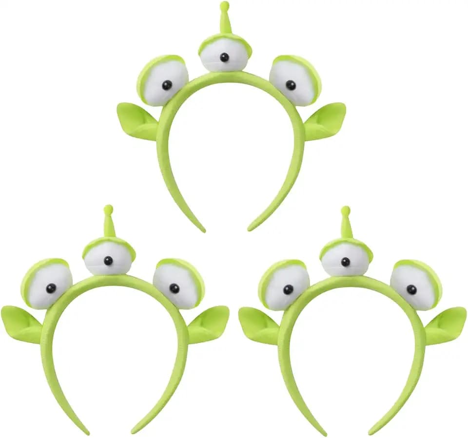 Three-eyed Alien Monster Toy Headband Cute Plush Headband Headwear for Themed Party Costume