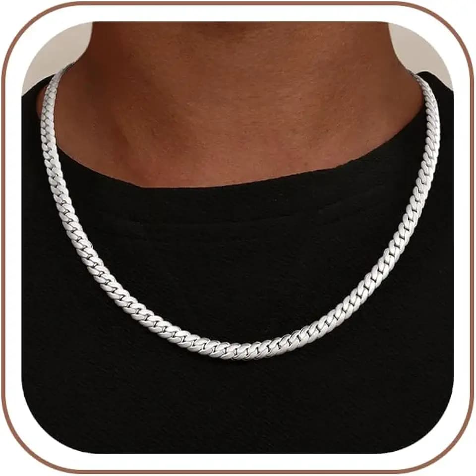 925 Sterling Silver Chain Necklace for Men