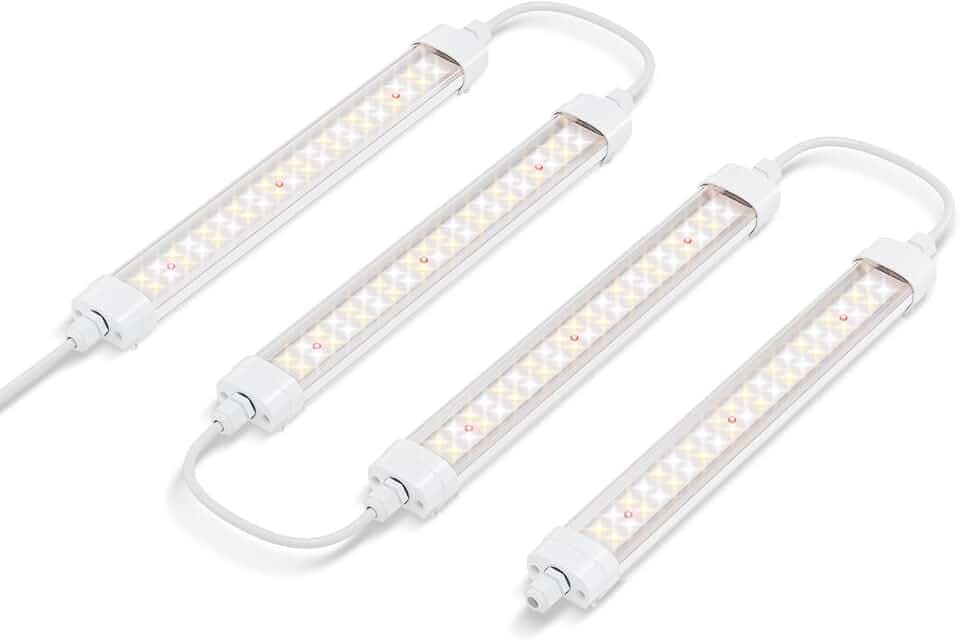 Spider Farmer Glow30 LED Grow Lampe, Vollspektrum Pflanzenlampe 34cm Satz von 4 Für Grow Zelt Zusätzliches Licht Pflanze Zimmerpflanzen, Gemüse, Blume