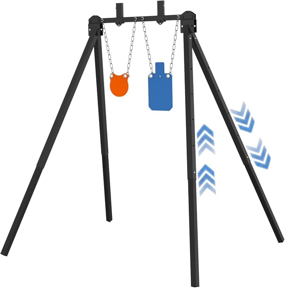 Shooting Target Stand System Kit with 3/8" AR500 Steel Targets