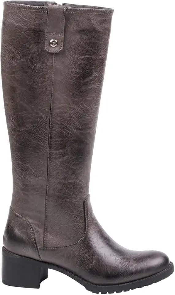CHATTAWAK Damen 8perrinegrisbrisborsten37 Kniehohe Stiefel, Bürstengrau, 37 EU