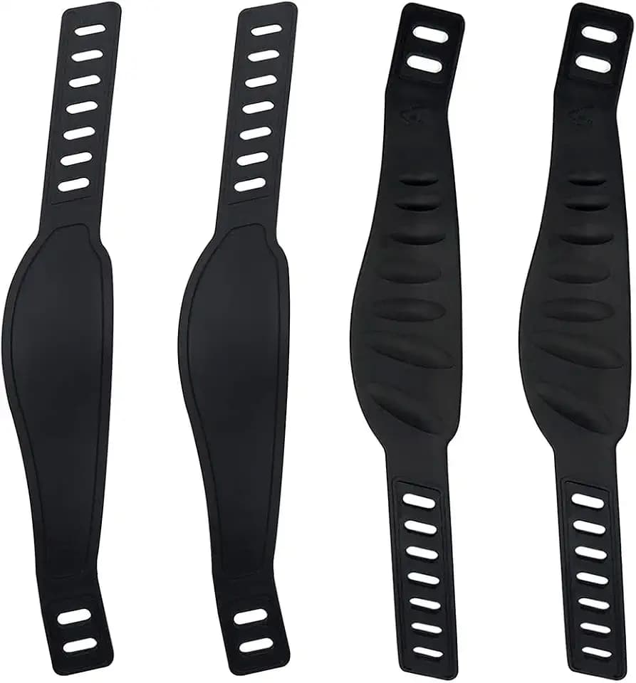 Exercise Bike Pedal Straps, Heavy Duty Adjustable Length Universal Pedal Strap Fits Most Bike Pedals Exercise Bike Bicycle Cycle for Home or Gym