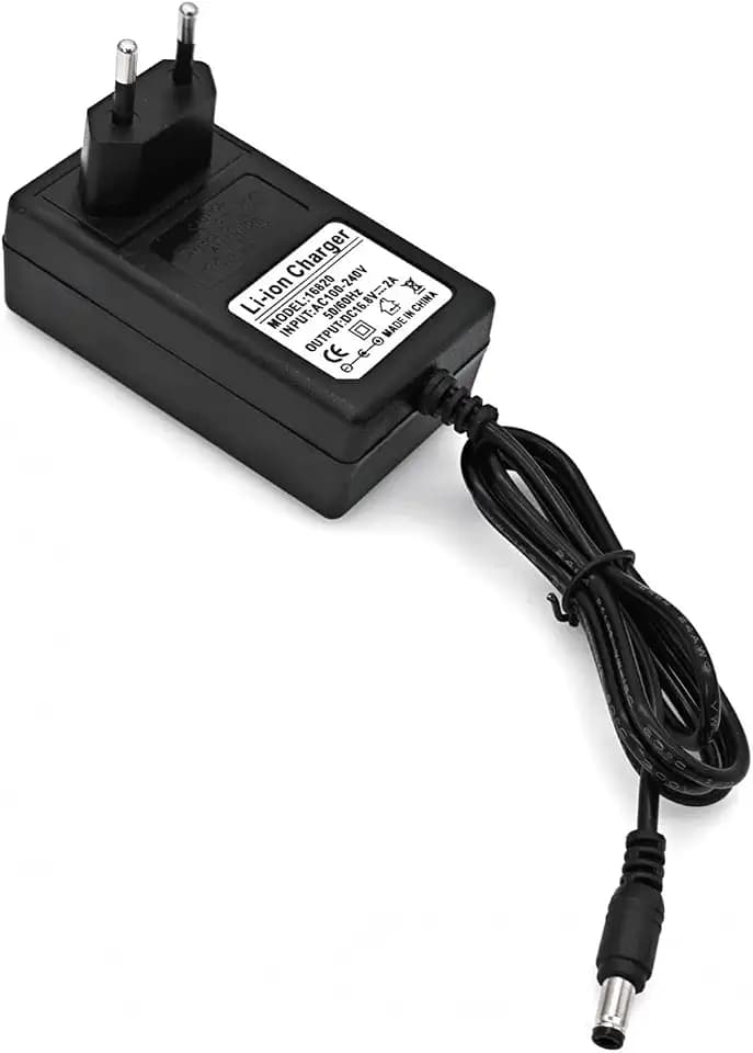 JZK DC 16.8V 2000mA 2A AC Adapter Ersatz, Li-Ionen Lithium Akku Ladegerät, maximale 33.6W Stromversorgung, Ladestecker