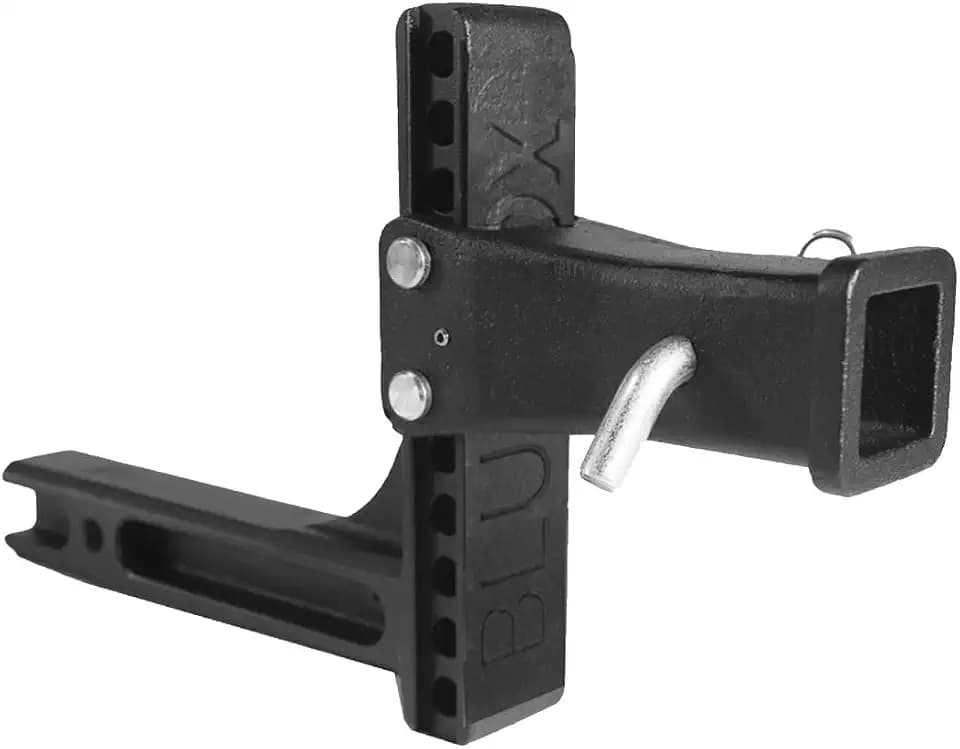 Blue Ox BX88340 8” Rise/Drop Receiver 2" Receiver | Holds Up to 10,000 lbs | Built-in Anti-Rattle Bolts | Must be Used in a Level Position
