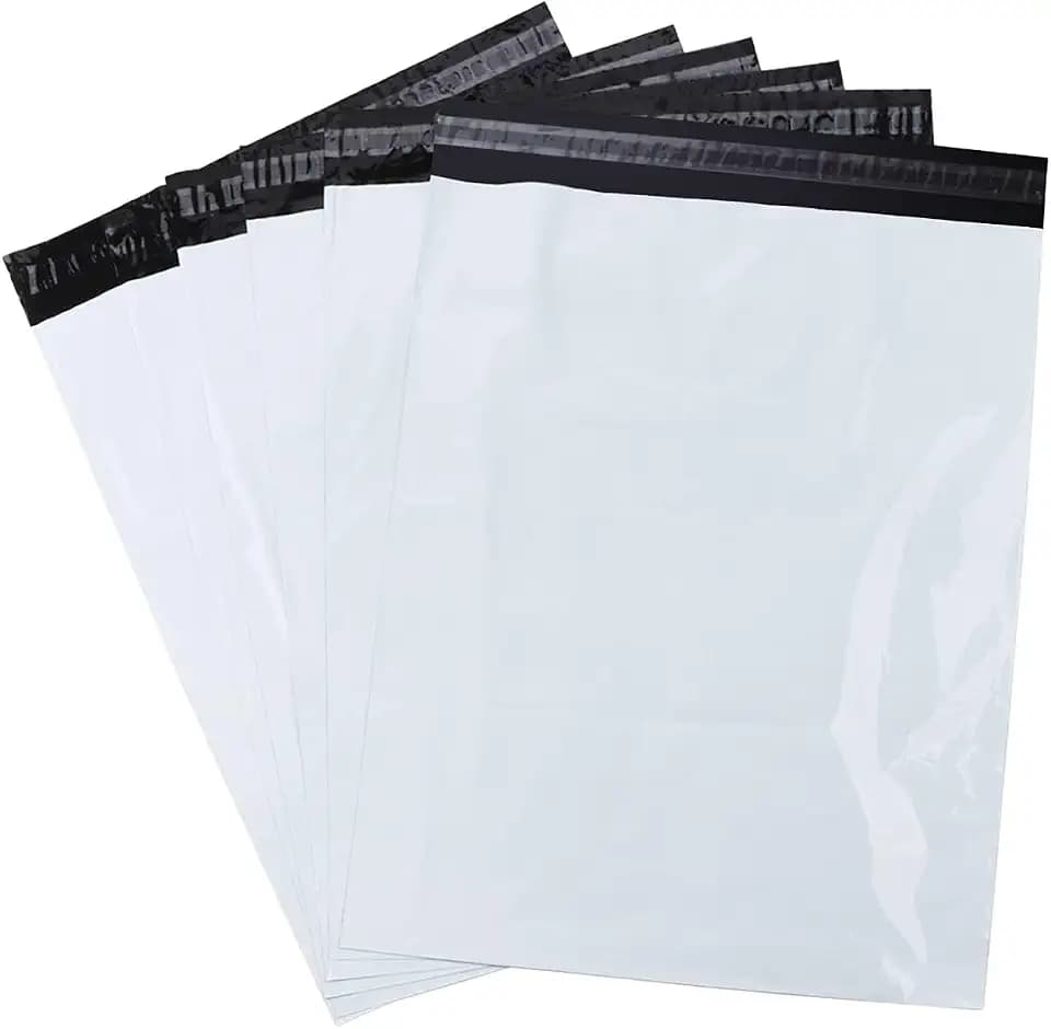 ilauke Versandtaschen 42 x 52 cm, 60 Stück Versandbeutel für Kleidung Weiß
