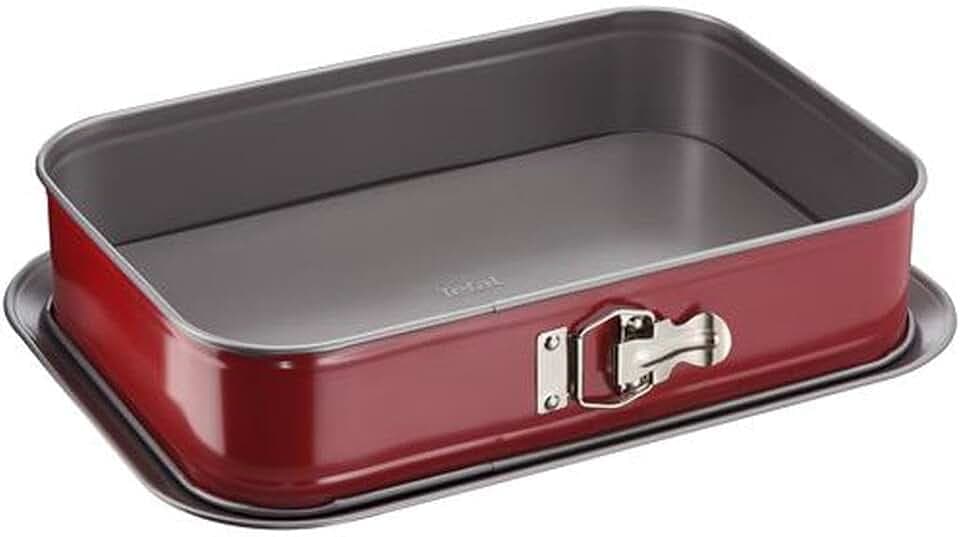 Tefal 1640514 Delibake Auflaufform mit Scharnier, 36 x 24 cm, Karbonrot