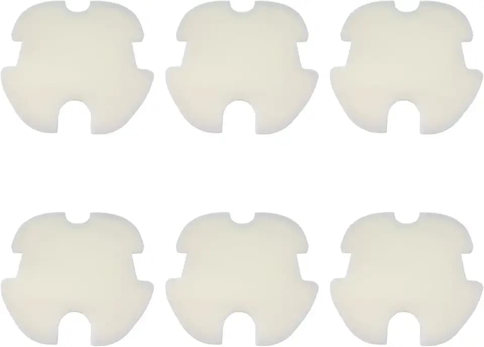 Ontheone Filter Sponge Compatible with WYBOT A1 Robotic Pool Cleaner, Easy-to-Install Cotton Foam Filtration Accessories, White Foam Replacement Pads, 6 Pack