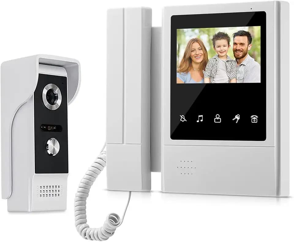 4,3'' TFT Farbe Wired Video Türsprechanlage Türklingel System für Home 700TVL IR Nachtsicht Türsprechanlage Wasserdicht + Indoor Bildschirm 100 Meter (1 Camera 1 Monitor)