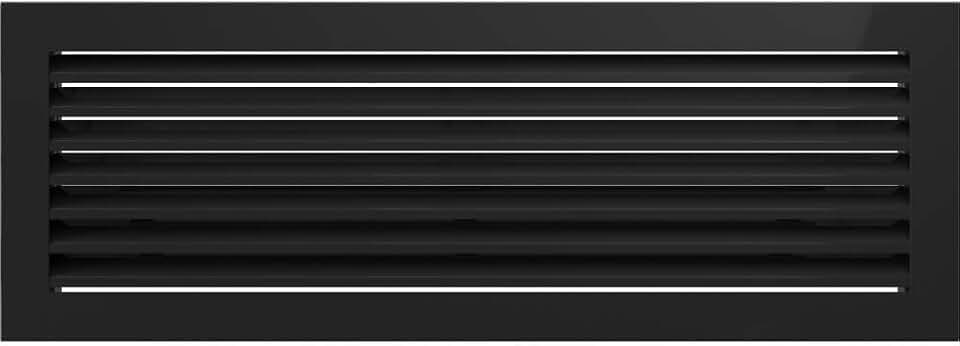 Kratki Lüftungsgitter Kamingitter Fresh 17cm x 49cm schwarz