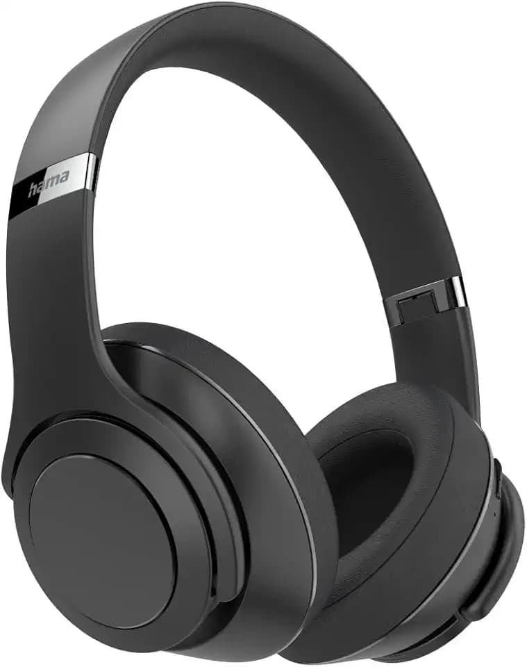 Hama Bluetooth Kopfhörer "Passion Turn" (2in1 Over Ear Kopfhörer und Bluetooth-Lautsprecher in Einem, Equalizer, Laufzeit 18h, faltbare kabellose Kopfhörer mit Sprachsteuerung, Mikrofon) schwarz