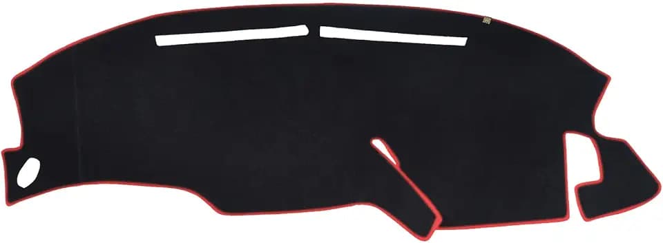 Dashboard Cover Dash Mat Fit for Fo-rd F-150 2003-1997, F-250 1999-1998, Expedition 02-97 Car Dash Board Mat Anti-Glare Carpet, Non-Slip Pad Sunshield Protector (Red Border Banding)