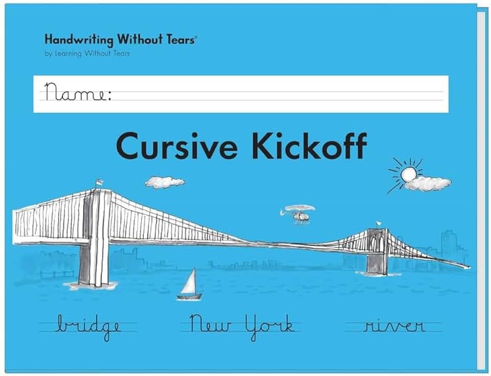 Learning Without Tears Cursive Kickoff Workbook, 2nd Grade+, Age 7+