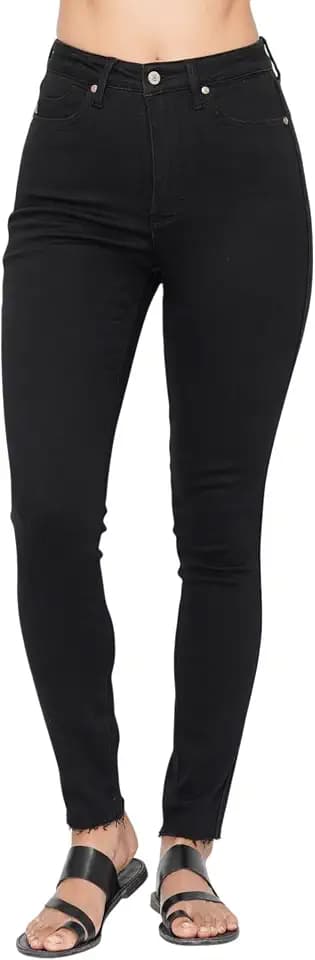 Judy Blue Womens Jeans - High Waisted Tummy Control Shield Pockets Skinny Jeans