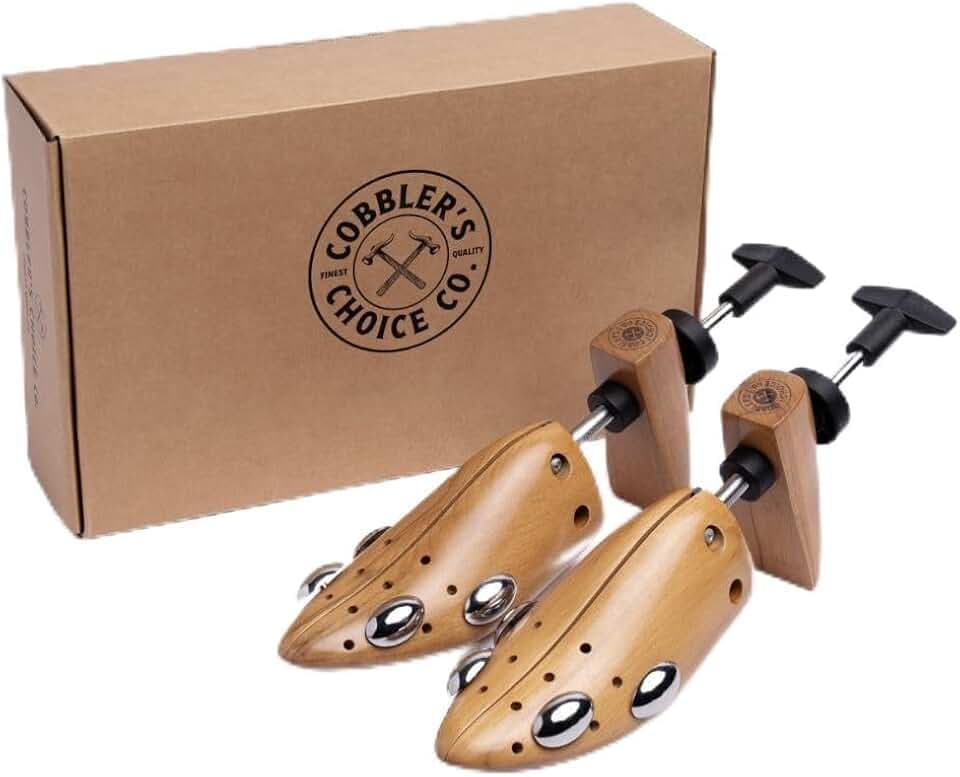 Cobbler's Choice Shoe Stretcher - Adjustable 2-Pack for Men & Women