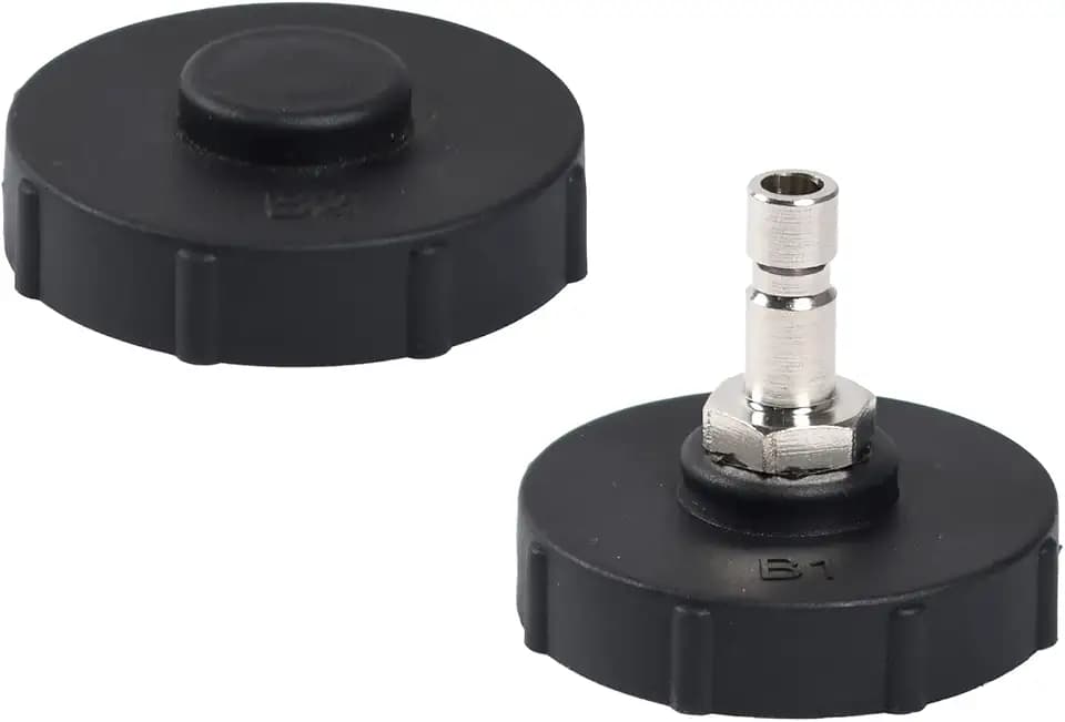 2PCS 43.5mm Master Cylinder Adapter Set, Brake Bleeder Adapter Use for Chrysler, Dodge, Jeep and Plymouth, Use with 4L Brake Fluid Bleeder