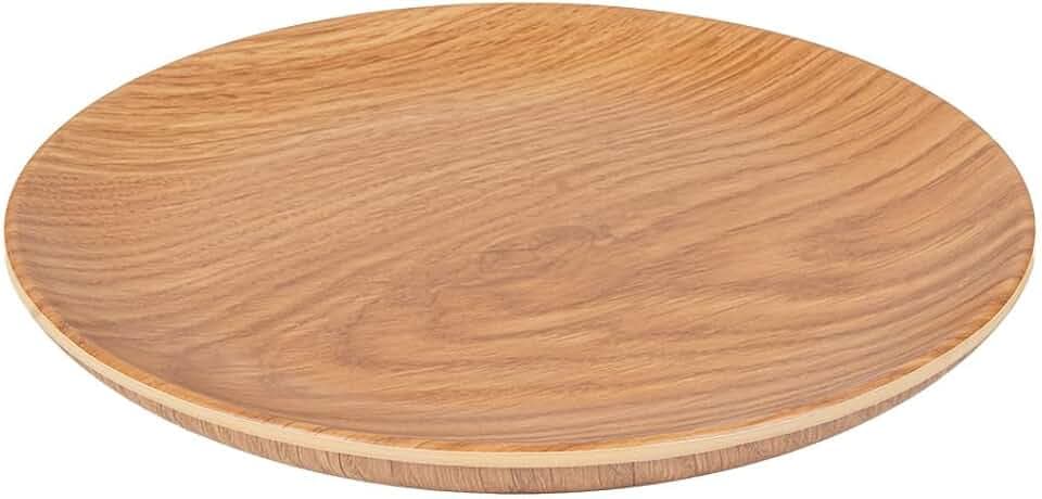 Garcia de Pou 6 Stück Essteller Asami Ware, Ø 20 x 1,8 cm, aus Melaminholz,