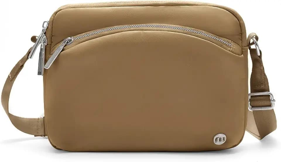 MEXS Everywhere Crossbody Bag 2L Metal Hardware, Casual Crossbody Bags for Women Travel Purse Shoulder Handbags Wallet