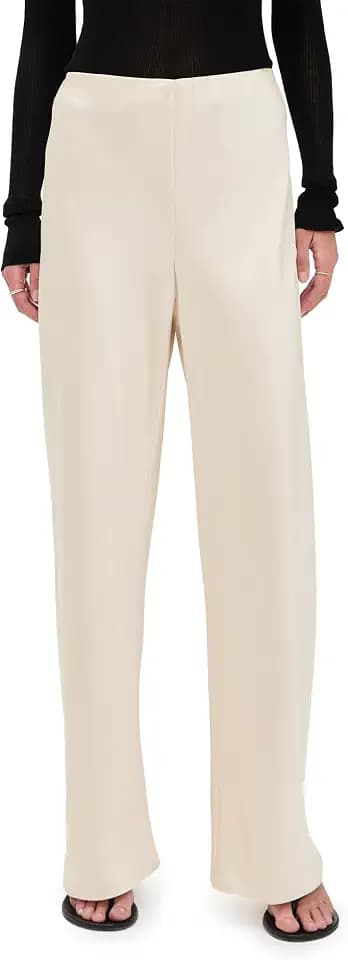 Vince Women's Colette High Waist Fluid Satin Bias Pant