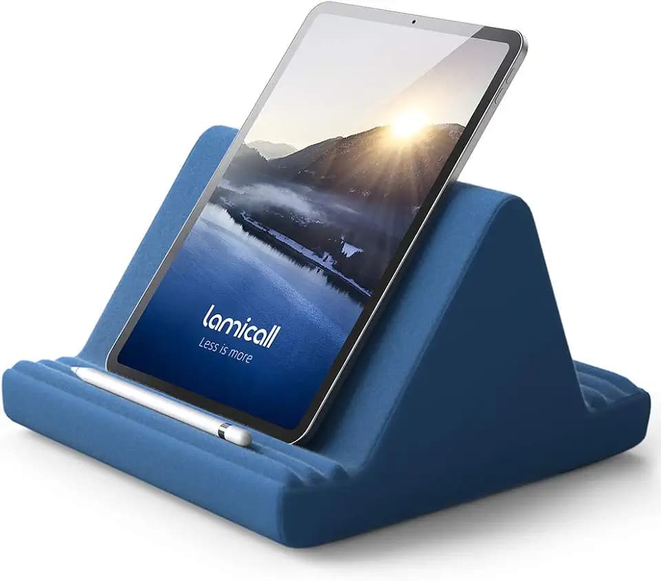 Lamicall Tablet Pillow Stand iPad Bed Soft Holder for Lap 6 Viewing Angles