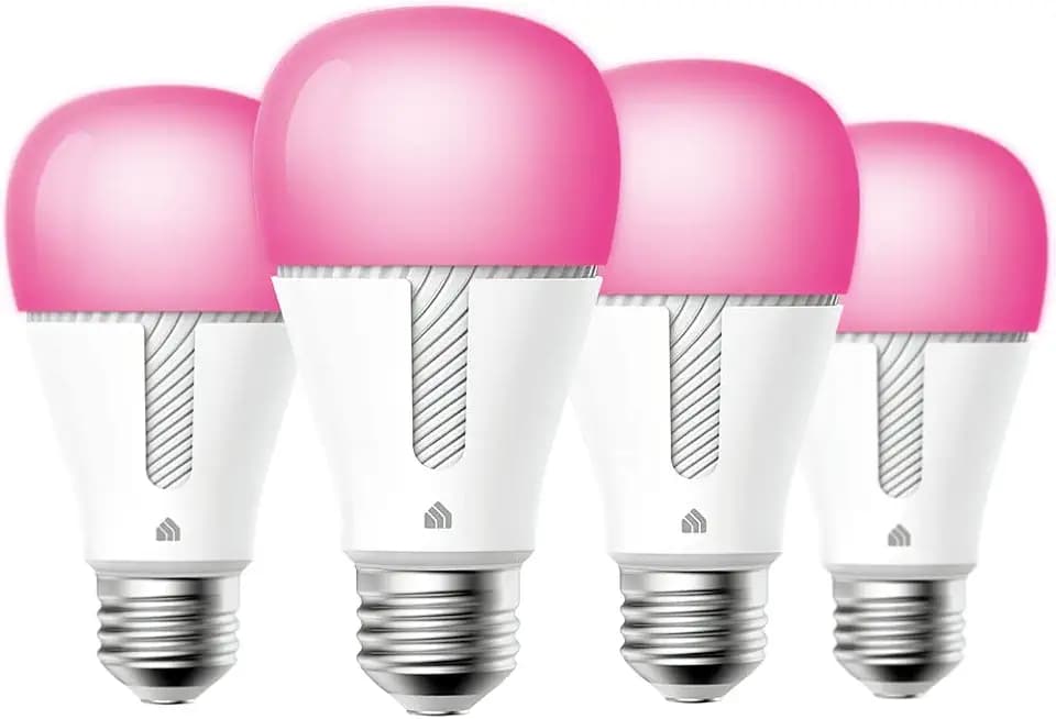 Kasa Smart Light Bulbs KL135P4, 1000LM, Dimmable Smart WiFi Light Bulb, A19