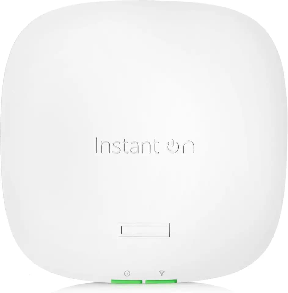 HPE Networking Instant On Access Point AP22 2x2 WiFi 6 Indoor Wireless Access Point | Long Range, Secure, Smart Mesh Support | Power Source Not Included | US Model (R4W01A),Dual-Band