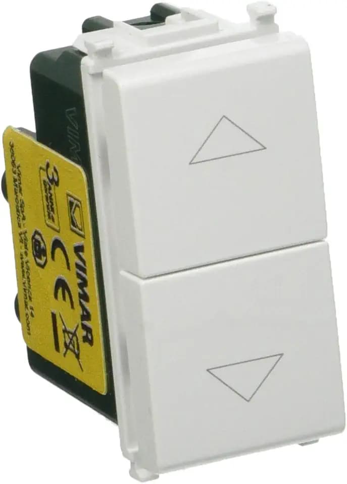 VIMAR 0r14062 Zwei Tasten 1P NO + NO10 A, Weiß