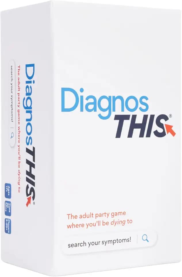 DiagnosThis – Hilarious Hypochondriac Party Game for Adults | 300 Diagnosis & 100 Symptom Cards for Medical Nerds, Hypochondriacs & Game Nights