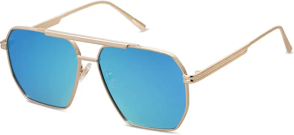 SOJOS Retro Oversized Square Polarized Sunglasses for Women Men