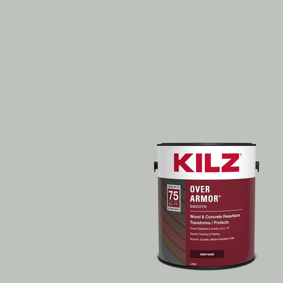 KILZ Over Armor Smooth Solid Coating Resurfacer, Cape Cod, 1 Gallon
