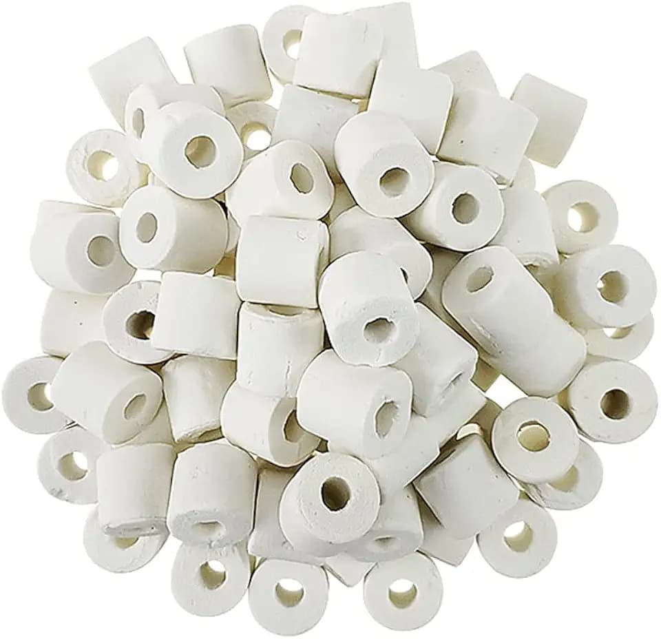 Aquarium-Filtermedien Zubehör für Aquariumfilter Keramikringe Biologische Filtermedium Keramikringe Biokugeln Poröser Filte 1600g