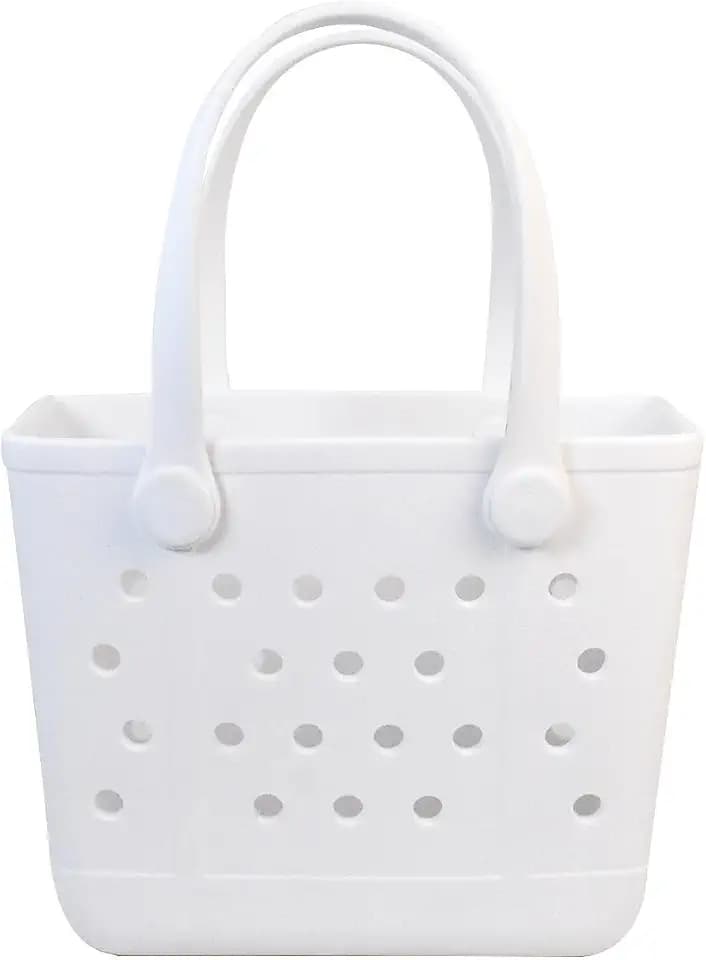 Rubber Beach Bag for Women, Waterproof Travel Tote Bags for Beach