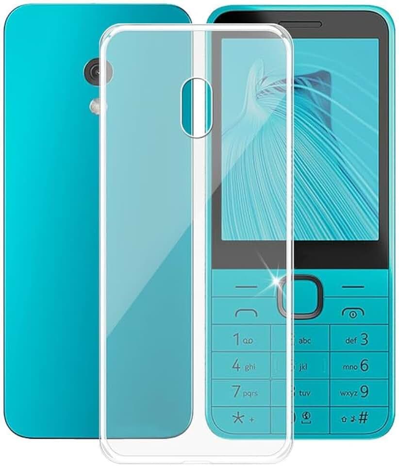 Hülle für Nokia 235 4G 2024 (2.8") Hüllen Schutzhülle Tasche Handyhülle Stoßkasten Schale Phone Case Transparente TPU Weich Silikon Cases - Clear