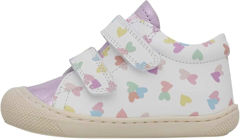 NATURINO Cocoon VL, Mädchen und Jungen Krippenschuh, Bianco,