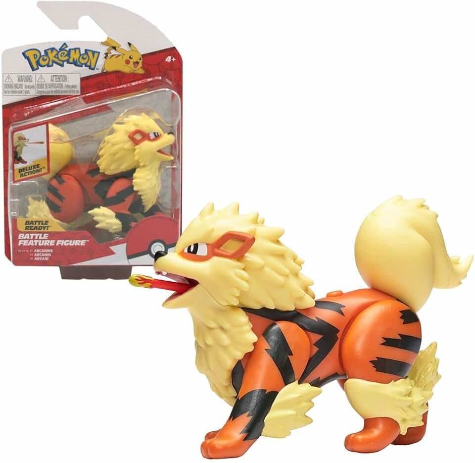 Auswahl Battle Feature Figuren | Pokemon | bewegliche Deluxe Action Figur, Spielfigur:Arkani