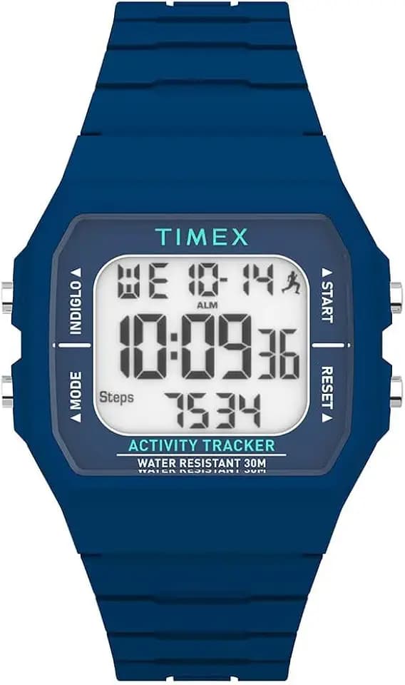 Timex Men's 40mm Step & Activity Tracking Silicone Strap Watch