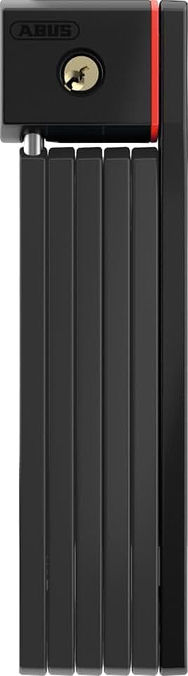 ABUS Faltschloss Bordo uGrip 5700 ST mit Schlosstasche - Fahrradschloss mit 5 mm starken Stäben - ABUS-Sicherheitslevel 7 - 80 cm - Schwarz