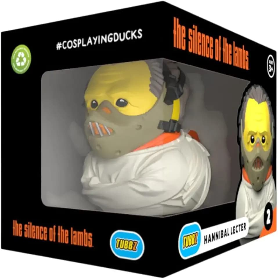 TUBBZ: Horror The Silence of the Lambs Hannibal Lecter Rubber Duck Toy 3.5"