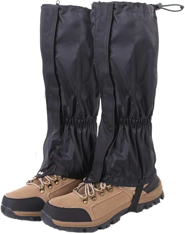 DZS Leg Gaiters,Waterproof,Lightweight, Ideal for Hiking, Skiing, Climbing & Hunting Adventures, Adjustable Snow Boot Gaiters,Unisex Leg Guards for Men & Women