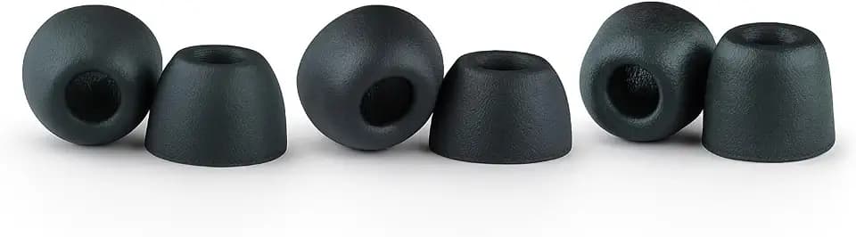 Comply 500 Core Series Memory Foam Replacement IEM Ear Tips, Variety, Black