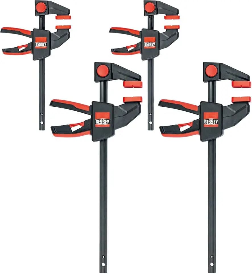 BESSEY 4er-Set Einhandzwingen EZM-EZL-SET | 150/300 mm | 75/140 kg