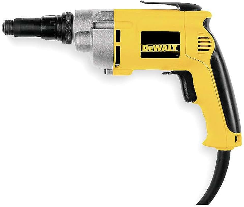 DEWALT Drywall Screw Gun, Variable Speed Reversible, 6.5-Amp (DW267), 0.25